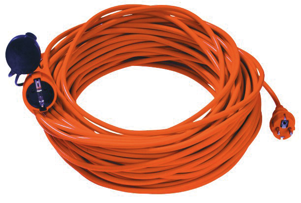 Netzanschlussleitung, Stecker/Kupplung, orange