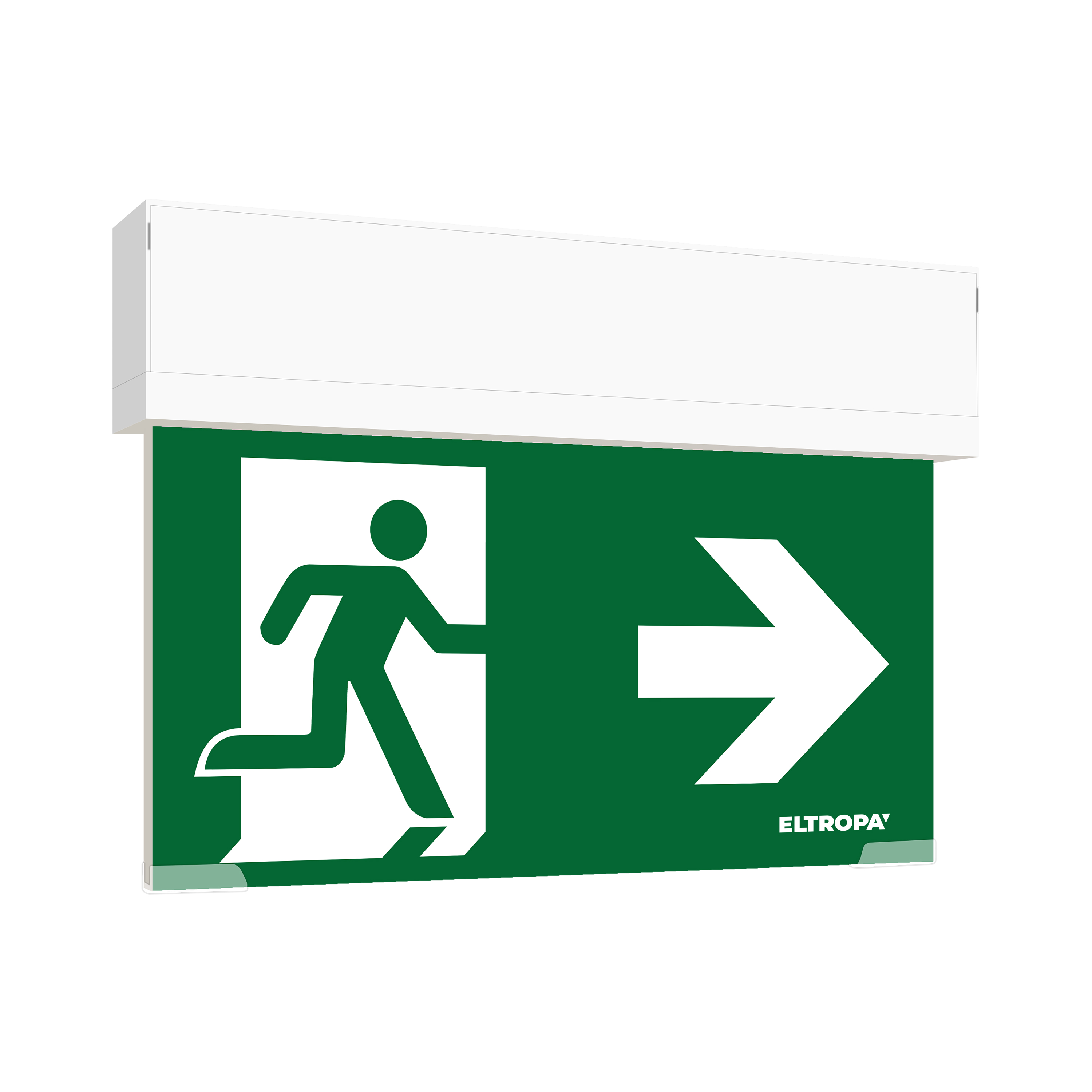 LED-Rettungszeichenleuchten (Scheibe), 27 m