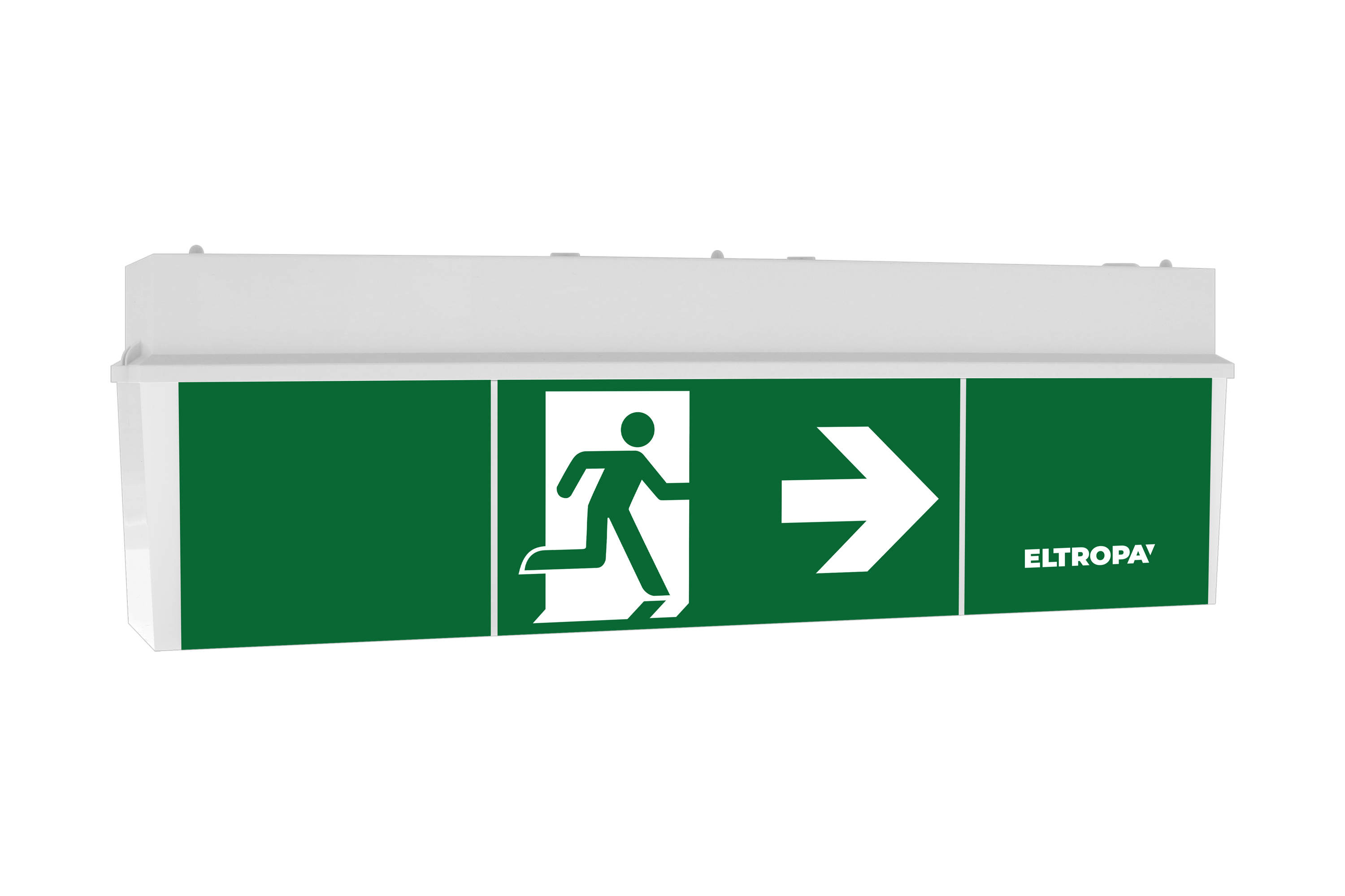 LED-Rettungszeichenleuchte (Haube), 16 m