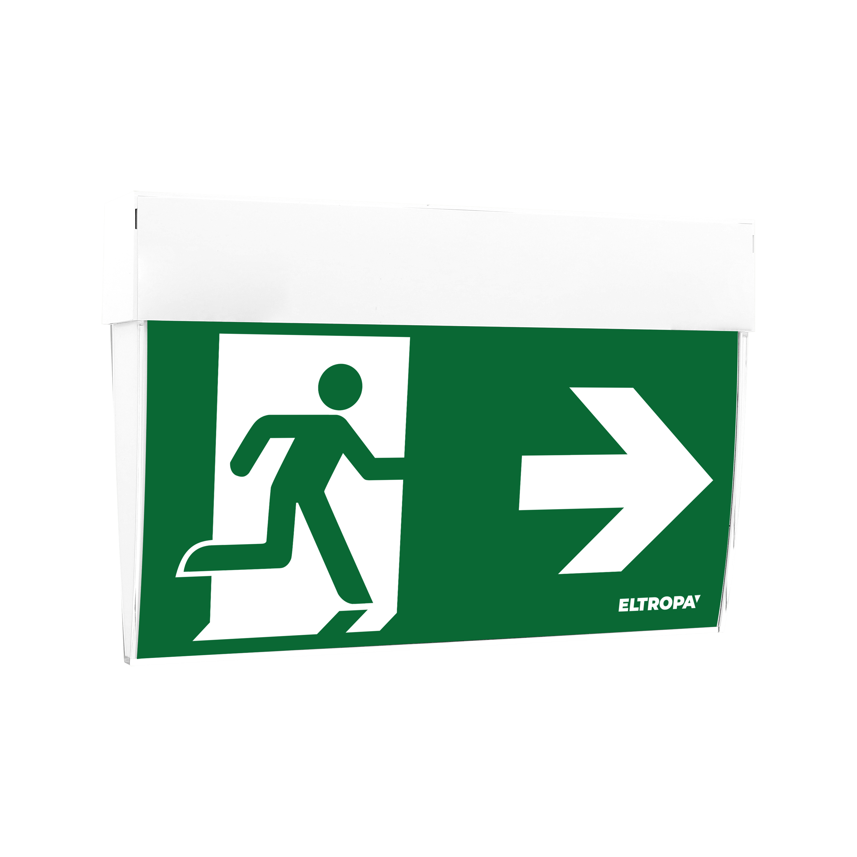 LED-Rettungszeichenleuchte (Haube), 27 m